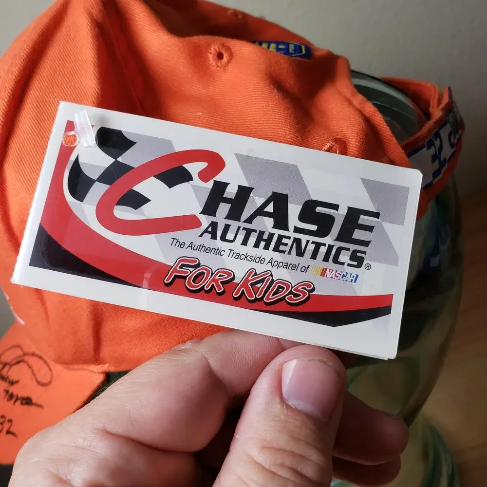 Y2K Tide Racing #32 Ricky Craven Signed Nascar Hat Cap Orange‎ Autographed New